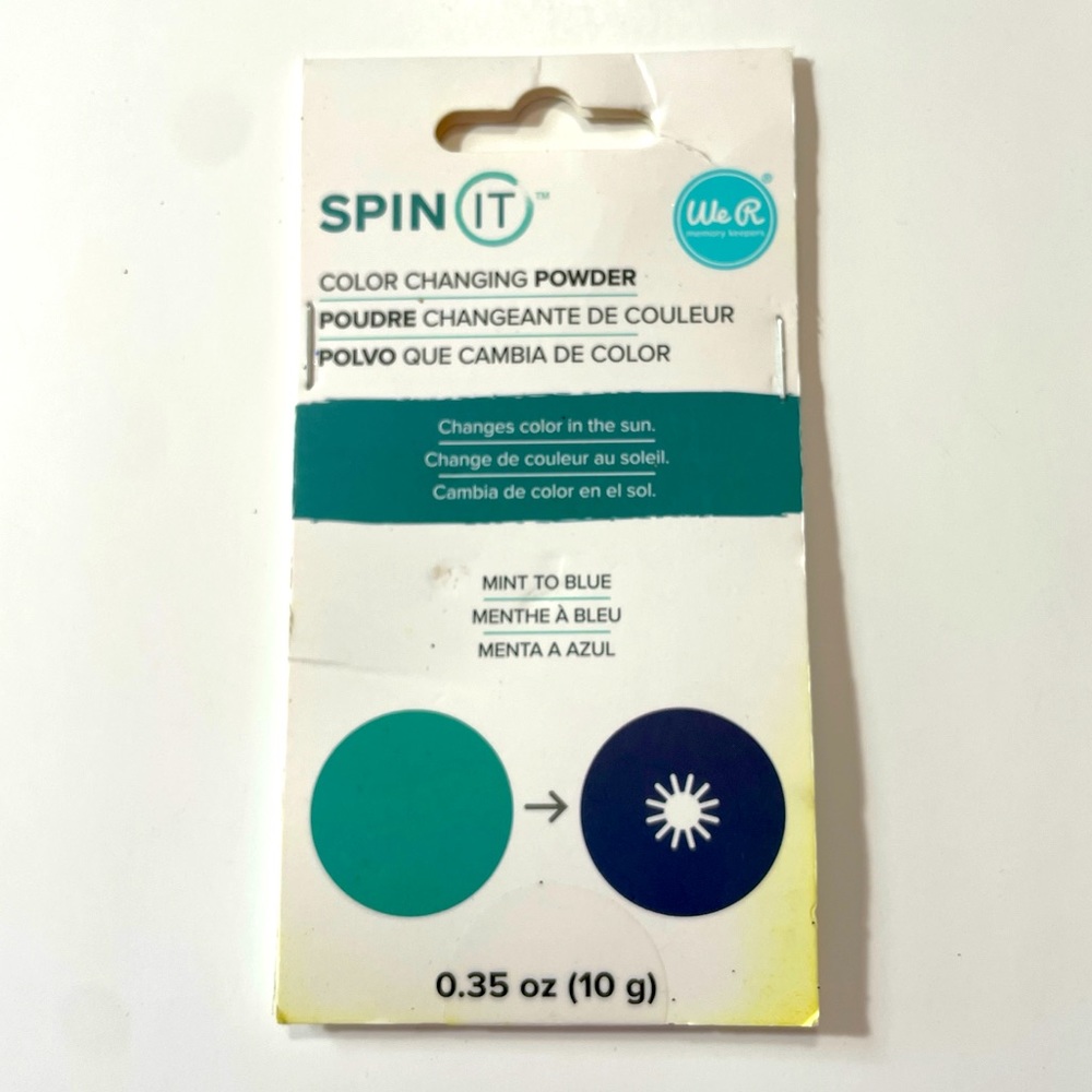 Spin It Color Changing Powder Mint To Blue We R Memory Keepers - Picture 3 of 4